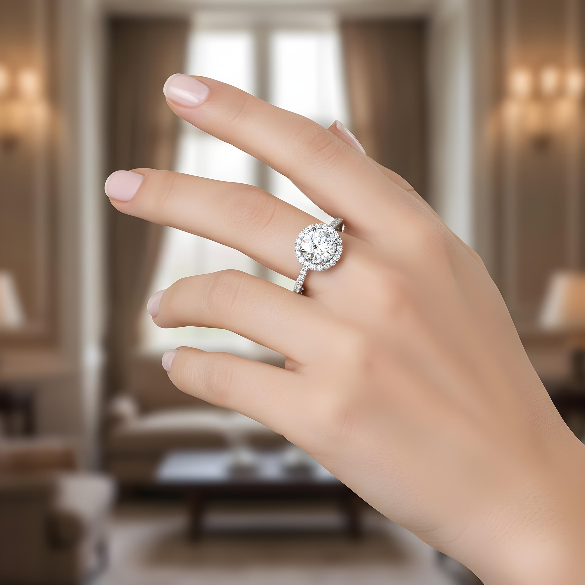 18K Yellow Gold 2.03ct Round Diamond Engagement Ring 2.83ctw