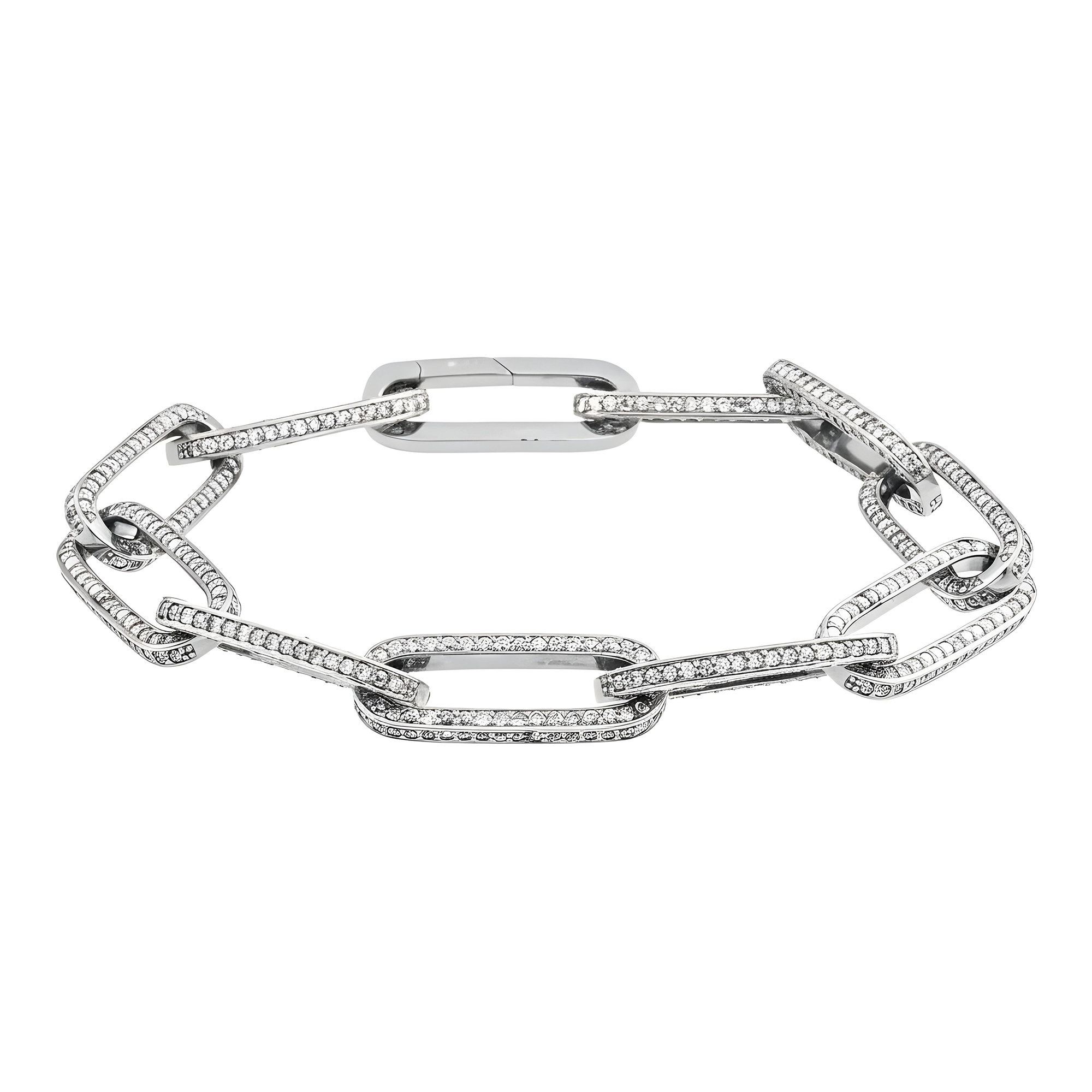 14K Yellow Gold PaperClip Chain Bracelet 4.67ct