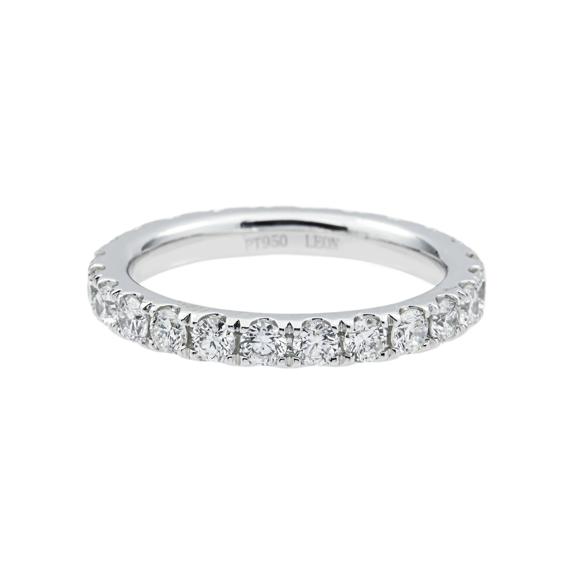 Platinum Round Diamond Eternity Ring 1.41ct (Size 6)