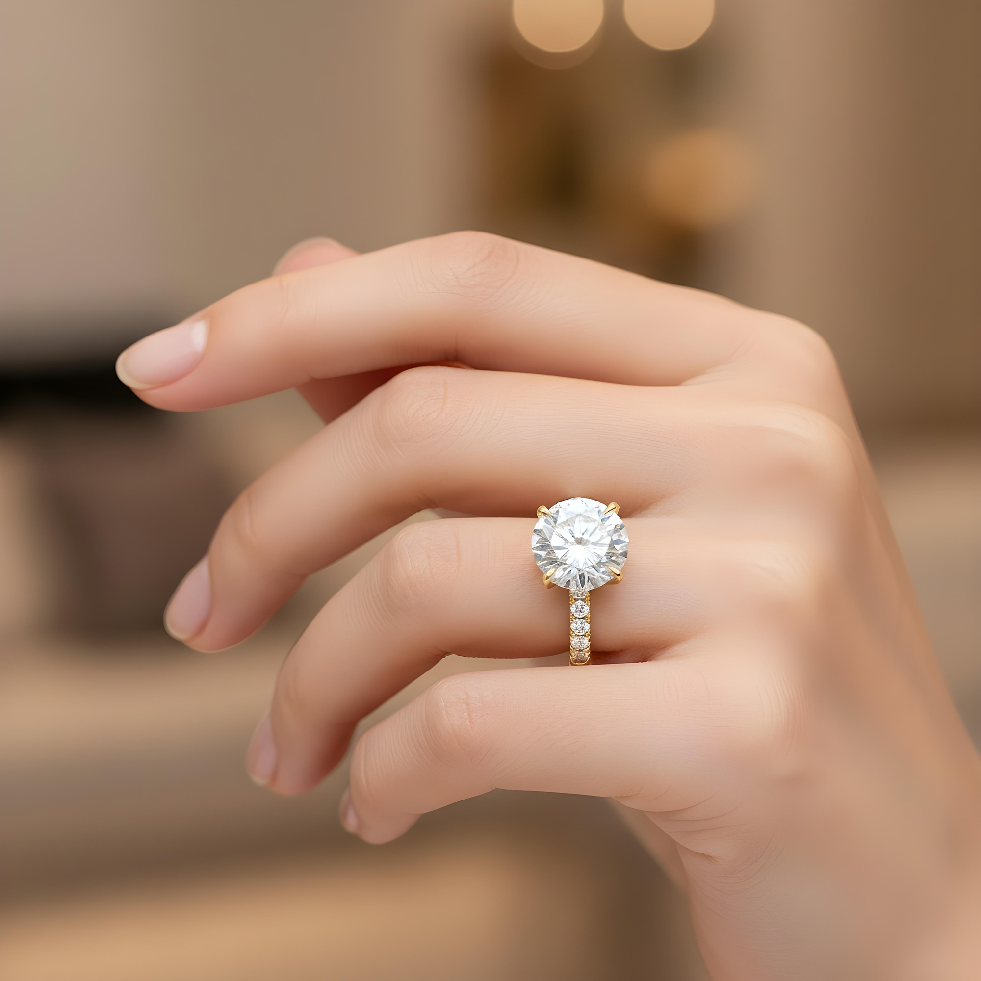 GIA Platinum 11.05ct Round Diamond Engagement Ring 12.47ctw