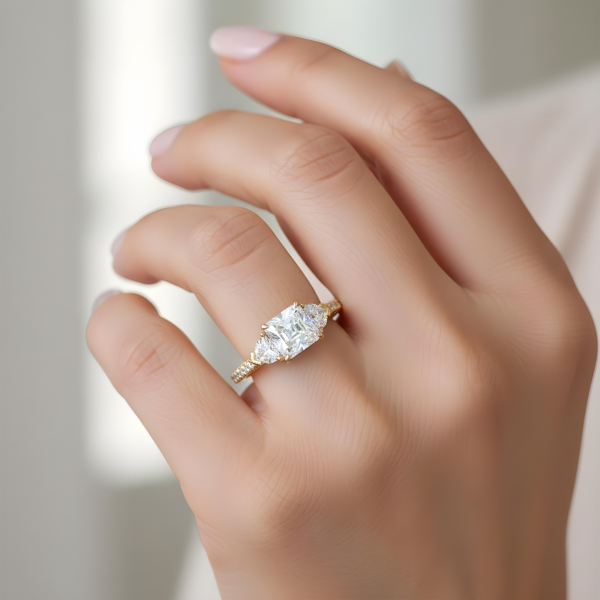 GIA 18K Rose Gold Asscher Cut Diamond Engagement Ring 7.82ctw
