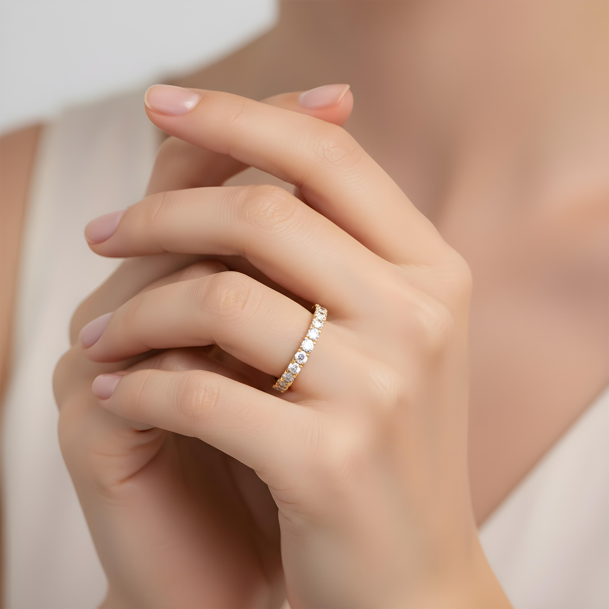Platinum Round Diamond Eternity Ring 1.71ct (Size 6)