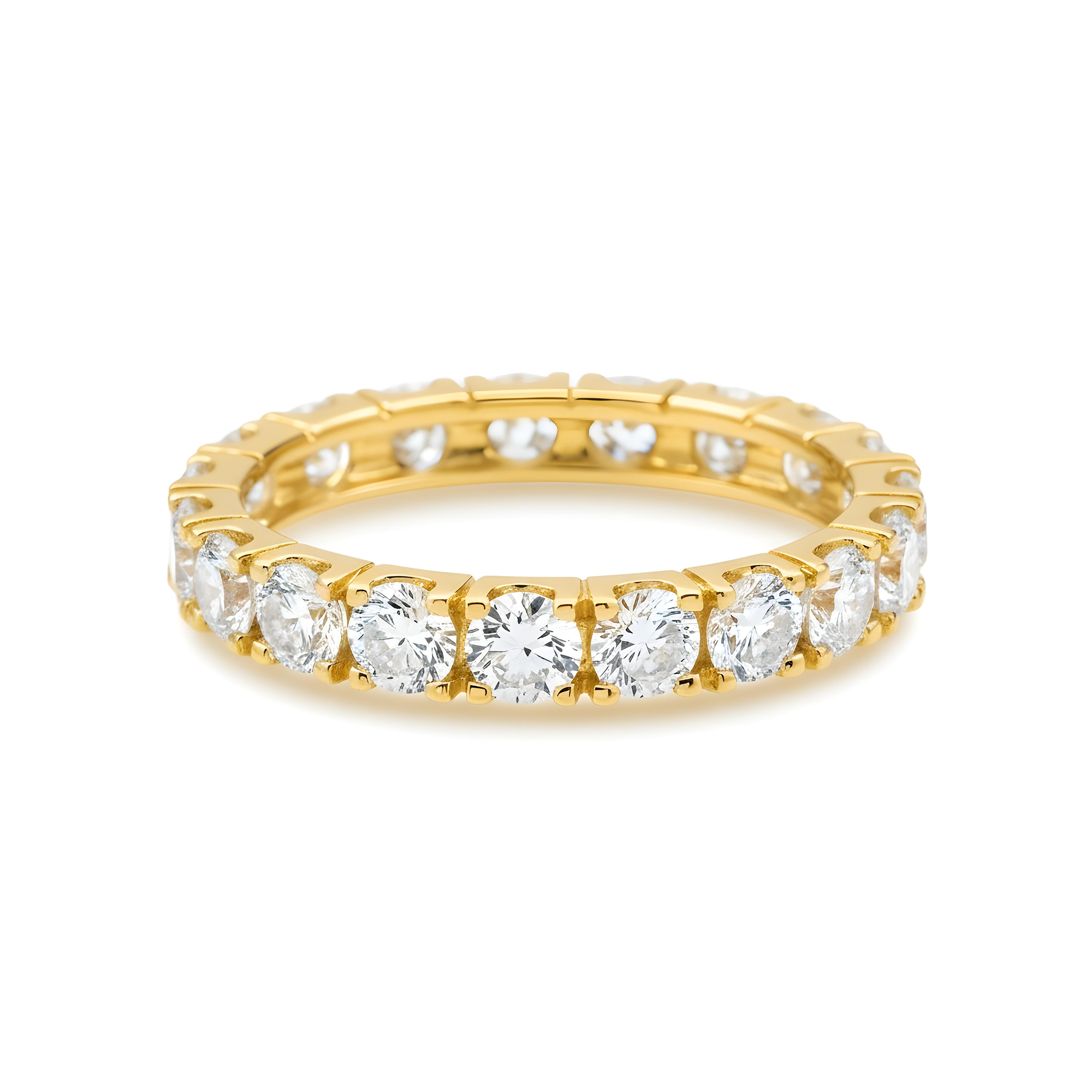 White Gold Round Diamond Eternity Ring 2.30ct (size 7)