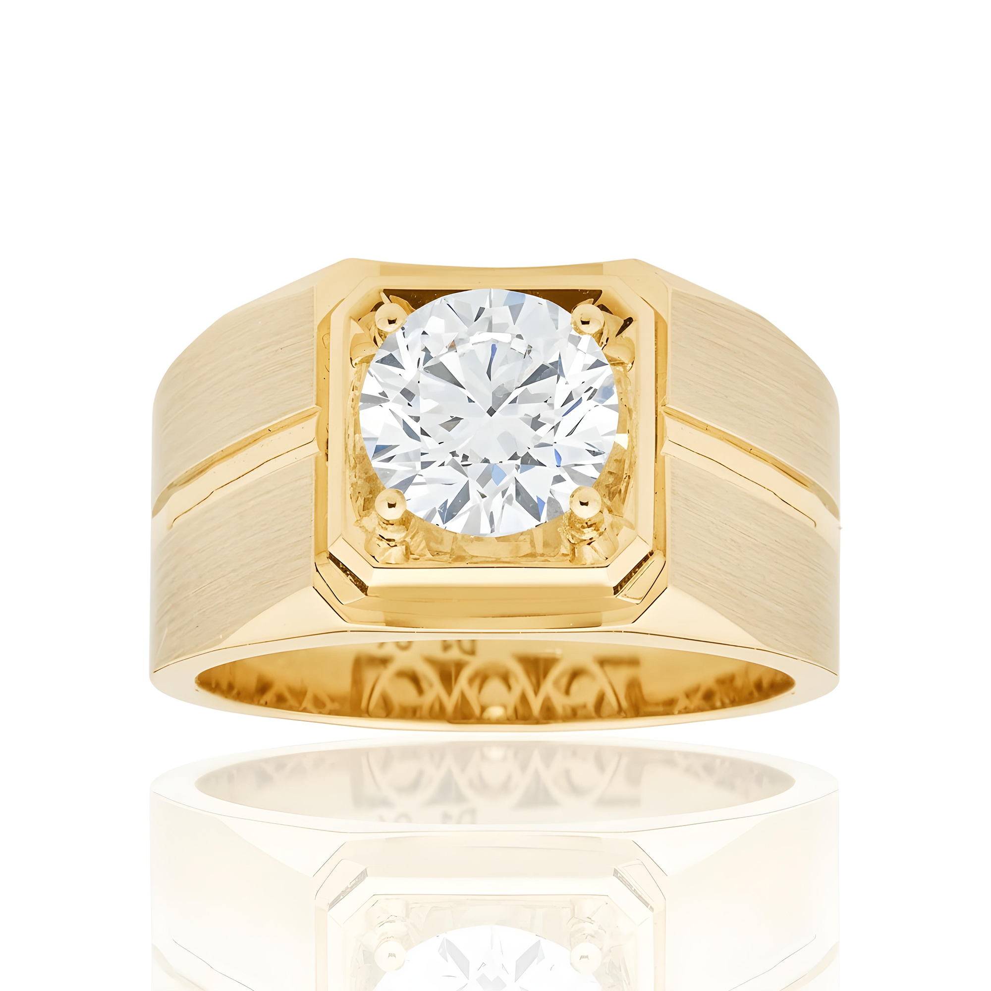 IGI 18K White Gold Round Diamond Ring 1.96ct