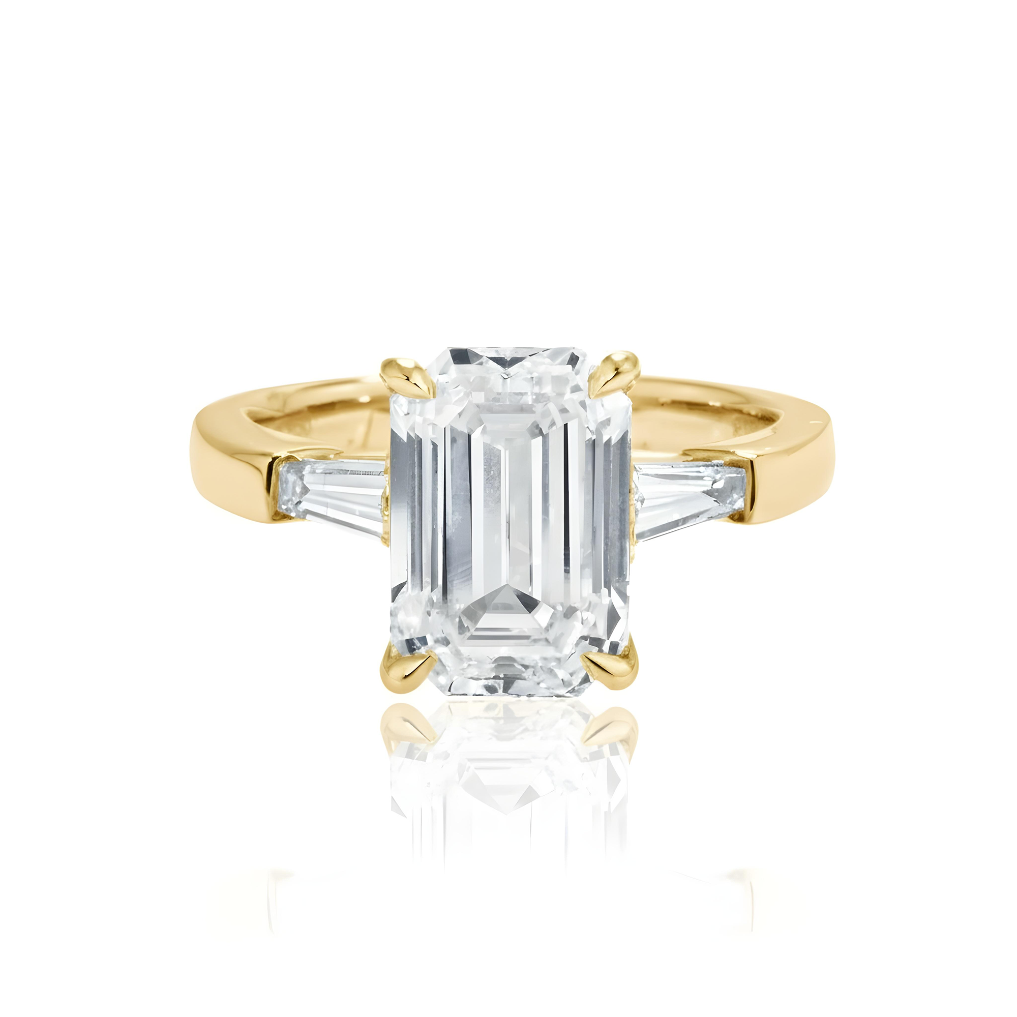 GIA Platinum 4.04ct Oval Cut Triple Diamond Engagement Ring 4.42ctw