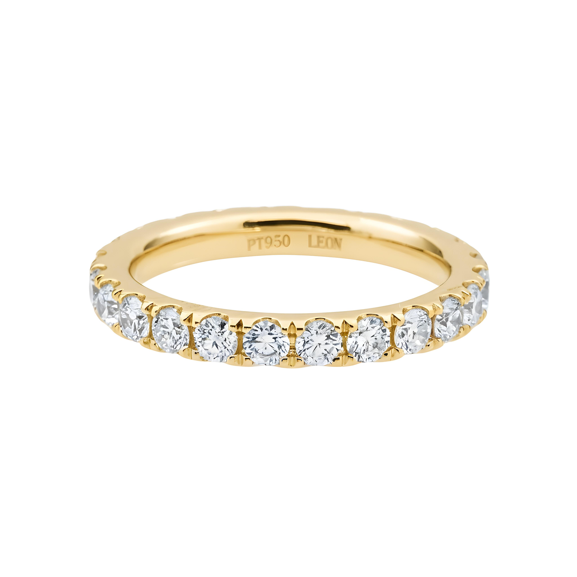 Platinum Round Diamond Eternity Ring 1.41ct (Size 6)